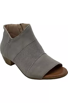 Miz Mooz Leather Peep-Toe Booties Clermont Glacier • $69.99