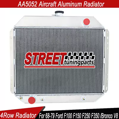 1968-1979 4 Row Radiator For F-Series /Bronco Ford F100 F150 F250 F350 V8 AT • $329