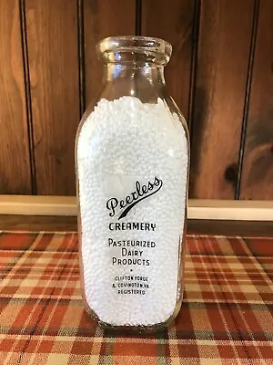Peerless Creamery Milk Bottle From VA • $15