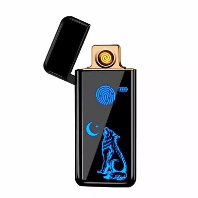 Electronic Usb Lighter Turbo Cigarette Lighter For Smoking Full Screen Pattern • $28.93