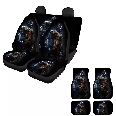 Batman Superhero 5 Seaters Universal Car Seat Covers Car Floor Mat Full Set #2 • $63.64