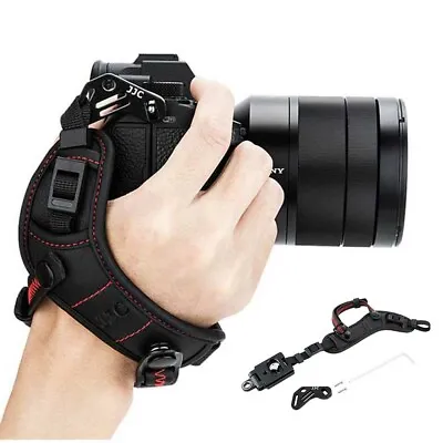 Soft Hand Strap Wrist Grip For Canon Nikon Sony Fuji Olympus Mirrorless Cameras • $20.89