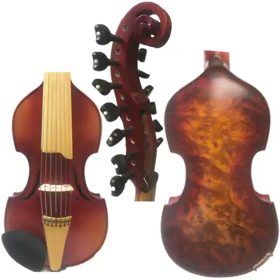 Baroque Style Bird's Eye Wood Song Master 7×7 Strings 15  Viola D'Amore #15134 • $629.10