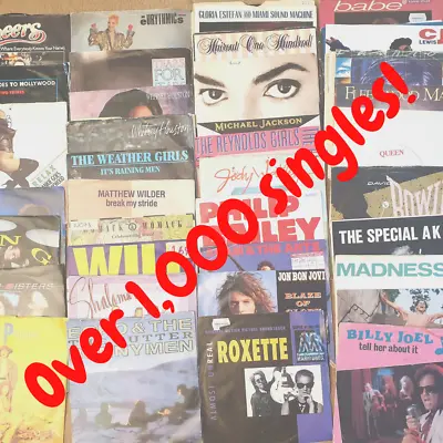 Vinyl Records: 1400+ 7  Singles 60s-90s: £2.75 Each FREEPOST Buy 7 Get 1 FREE! • £2.29