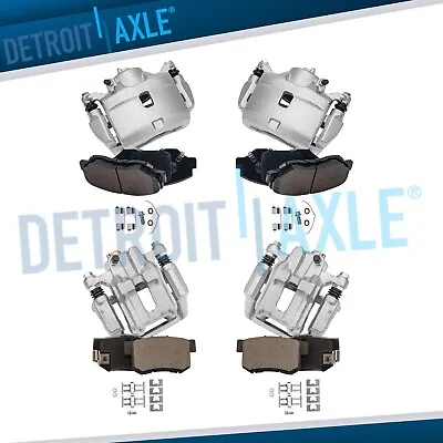 8pc Front & Rear Disc Brake Calipers + Brake Pads For 2003 - 2011 Honda Element • $243.73