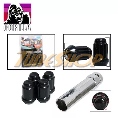 4 G Lock Gorilla Tuner Wheel Lug Nut 5 Point Key 12x1.5 12 1.5 Acorn Black L • $22.95