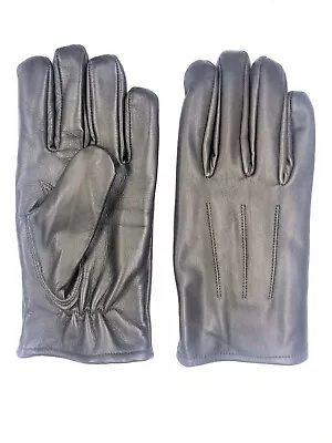 Men's GENUINE SHEEPSKIN Soft Leather Winter Gloves W/ Fleece Lining  S- 3XL • $21