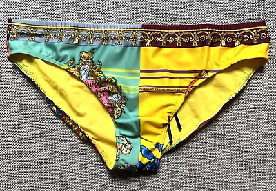 Versace Mens Print Bikini Swim Briefs - Size 6  - Nwot • $149.98