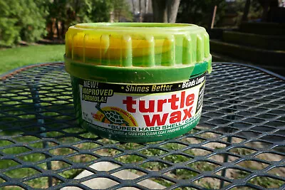 VTG 1994 Turtle Wax Super Hard Shell Auto Car Wax Plastic Container W/ Sponge • $9.99