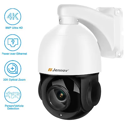 360 4K 8MP POE PTZ Security IP Camera Outdoor 30x Zoom Dome HIKVISION Compatible • $152.63