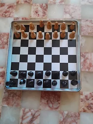 Small Metal Travelling Magnatic Chess Set • £18.55