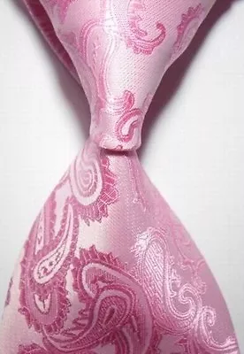 Mens New 100% Classic Paisley Jacquard Woven Silky Tie Necktie - All Colour • £5.99