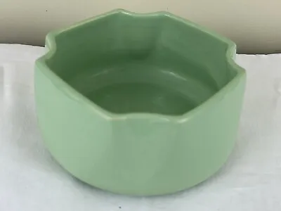 VINTAGE Mint Green Stoneware Salad Bowl Bulb Planter • £20