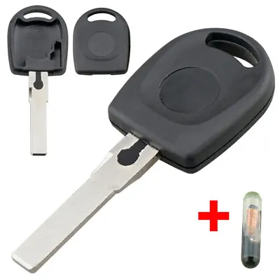 $6.58 • Buy Remote Car Key Shell Case Transponder With ID48 Chip Fit For VW Polo Golf SEAT