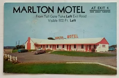 Ca 1960s NJ Postcard Moorestown New Jersey Turnpike Marlton Motel Route 73 Cars • $6.50