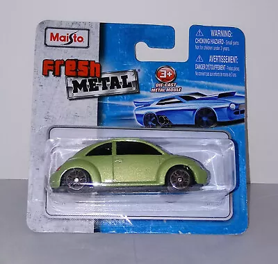 $4 • Buy VOLKSWAGEN BEETLE BUG 1:64 Scale Maisto Die-Cast Car Modern VW Beatle Toy NEW