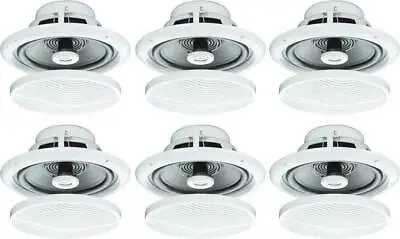 £57.55 • Buy 6X 80W In Ceiling Speakers 8ohm For Bathroom,  Kitchen  Surround Sound B402A B