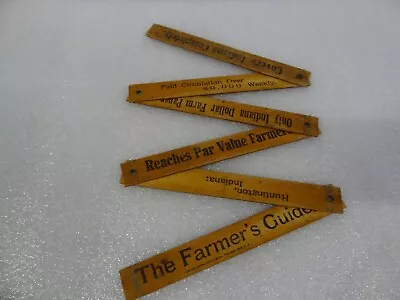 Vintage The Farmer's Guide Advertising 6  36  Folding Wood Ruler Huntington IN • $17.93