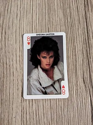 Dandy Rock N Bubble Pop Star Card 1986 Collectable Sheena Easton 8 Of Hearts • £0.99