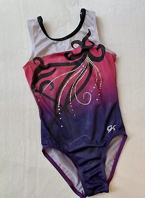$39.50 • Buy GK ELITE Leotard Gymnastics DREAMLIGHT Fairytale PINK PURPLE Tank OMBRÉ Leo  CL