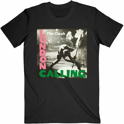 Official The Clash T Shirt London Calling Mens Black Punk Rock Metal Classic Tee • £18.99