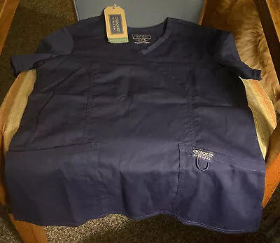 BNWT Women’s Fitted Cherokee Authentic Workwear Revolution Scrub Top Size XS (R) • $10