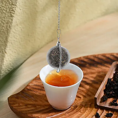 Stainless Steel Mesh Tea Ball Tea Strainer Tea Infuser 0.02inch Meshes W/chain • $4.75