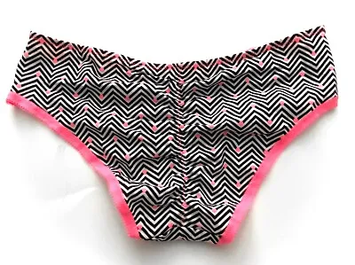 Victorias Secret Nwt Cotton Blend Geo Print Ruched Low Rise Hiphugger Panty XS • $14.99