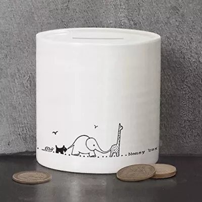 East Of India Porcelain Money Box Nursery Animals Keepsake • £14.99