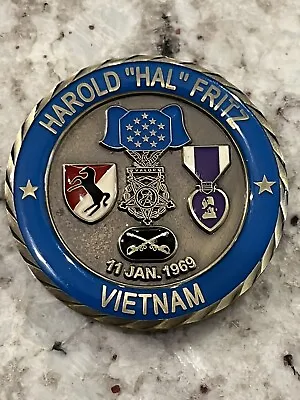 Congressional Medal Of Honor Harold Fritz 11 Jan 1969 CMOH Society Coin • $70