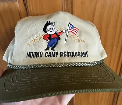 Vintage Mining Camp Restaurant Embroidered Trucker Hat Otto Snapback Hat/Cap  • $10