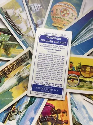 Brooke Bond Tea Cards TRANSPORT THROUGH THE AGES Sold Individually Please Choose • $3.11