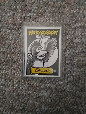 Wacky Packages 2009 OS 1 Sketch Card CHICKEN FAT Signed By Jay Lynch • $20