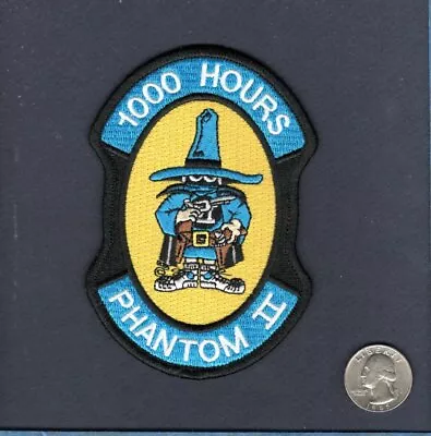 F-4 F-4B F-4C F-4D F-4E F-4G PHANTOM 1000 Hours USAF NAVY ANG Squadron Patch • $10.99