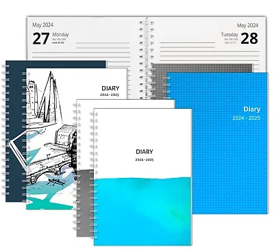 A4 1-Day-per-Page/Page-a-Day Diary Planner | 2024 2025 | CHOOSE START MONTH! • £19.95