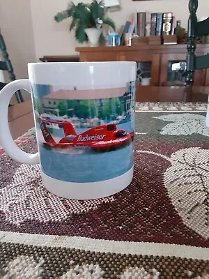 APBA Hydroplane Miss Budweiser Coffee Mug Photo Detroit River Chip Hanuauer DYC • $20