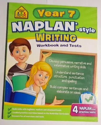 Year 7 Naplan*-Style Writing Workbook And Tests By Meredith Costain • $15