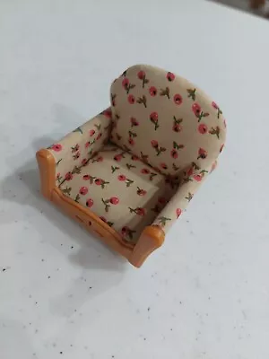 Calico Critters Dollhouse Miniture Furniture Floral Sofa Chair Mini Doll BJD Toy • $5