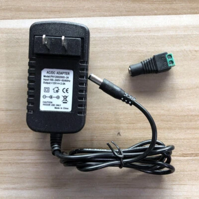 $5.88 • Buy AC To DC Adapter 12V 2A 24W Power Supply For 5630 5050 3528 SMD LED Strip Lights