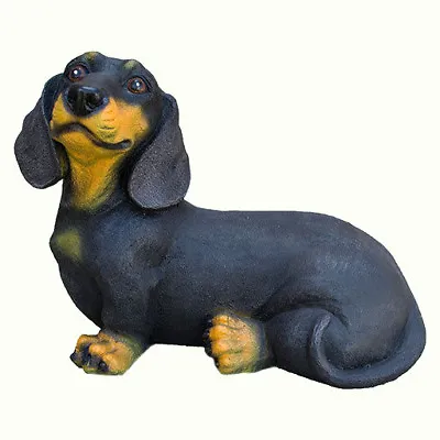 Dachshund Figurine Garden Statue Dog Large Outdoor Sculpture Pet Animal Decor • $45.57
