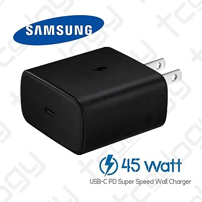 $17.99 • Buy Original Samsung Galaxy S22 Ultra 45 Watts USB-C Super Fast Charge Wall Charger
