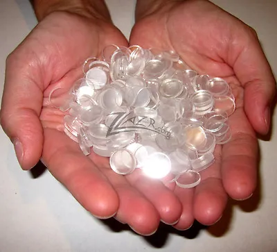 200-3/4 X1/32  Acrylic Small Circles Craft Disc Clear Flat Plexiglass Shape USA! • $11.95