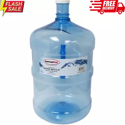 5 Gallon Water Jug Large Reusable Container Bottle Durable Plastic Big BPA FREE • $24.64