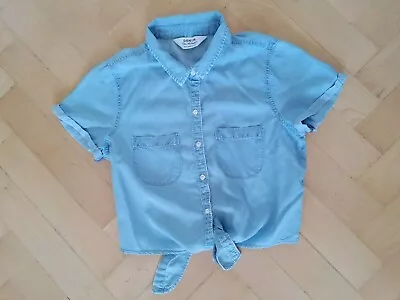 Miss Selfridge Denim Blouse Shirt Size UK 8 • $12.33