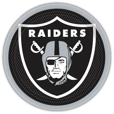 Oakland Raiders NFL Logo Badge Car Bumper Sticker Decal - 3'' Or 5'' • $3.75