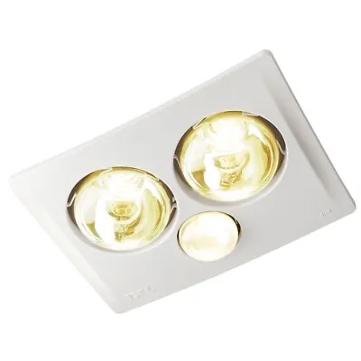 IXL Tastic 2 X 375W Triumph 3 In 1 Bathroom Heat Fan Light • $242.88