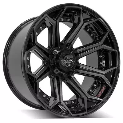 Set Of Four 4Play 4P80R 22x12 Black Rims Fits Dodge Jeep RAM Dual 5 Lug • $1200