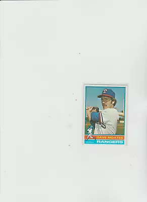 1976 Topps #327 Dave Moates RC RANGERS • $1.49