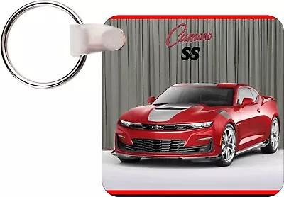 $10.36 • Buy New Camaro Key Ring Key Chain Metal Key Fob Vintage Car Art Photo Classic SS
