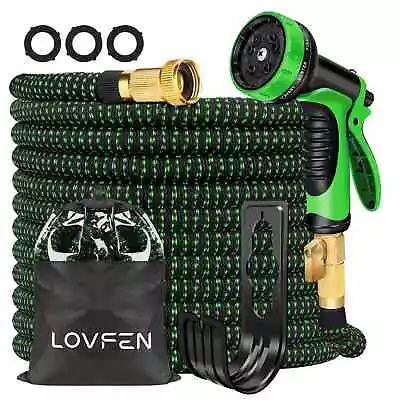 6-In-1 10 Function 50ft Expandable Flexible Garden Water Hose Spray Nozzle Kit • $19.99